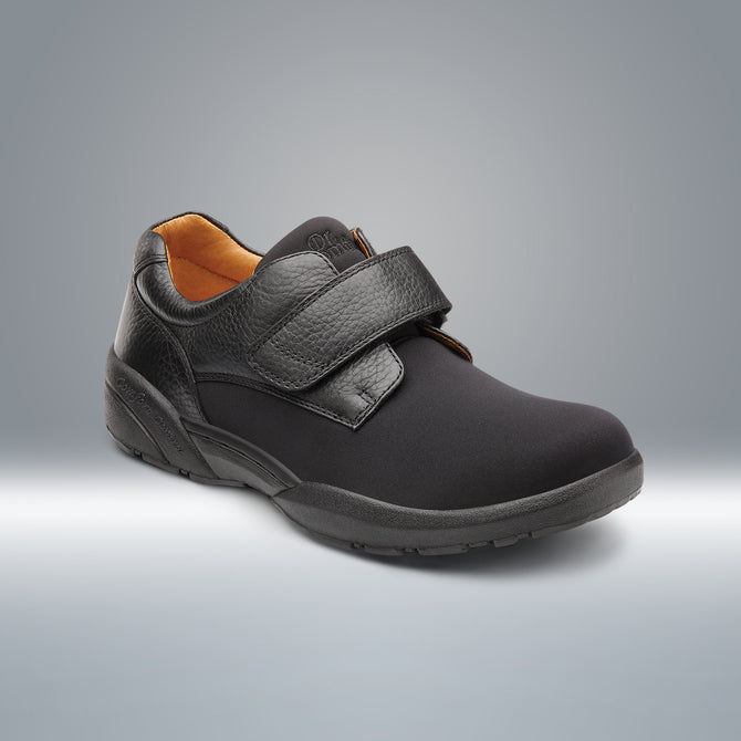 Dr. Comfort Brian black diabetic shoe