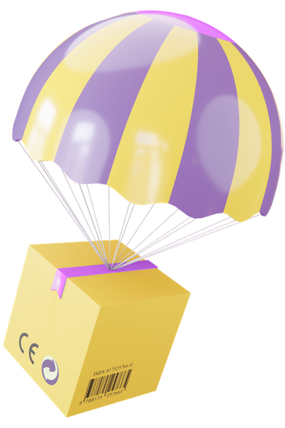 3D pharmacy delivery box with parachute